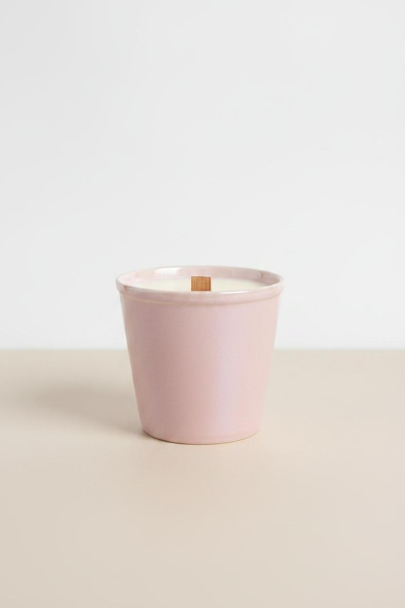 Pink Shimmery Candle